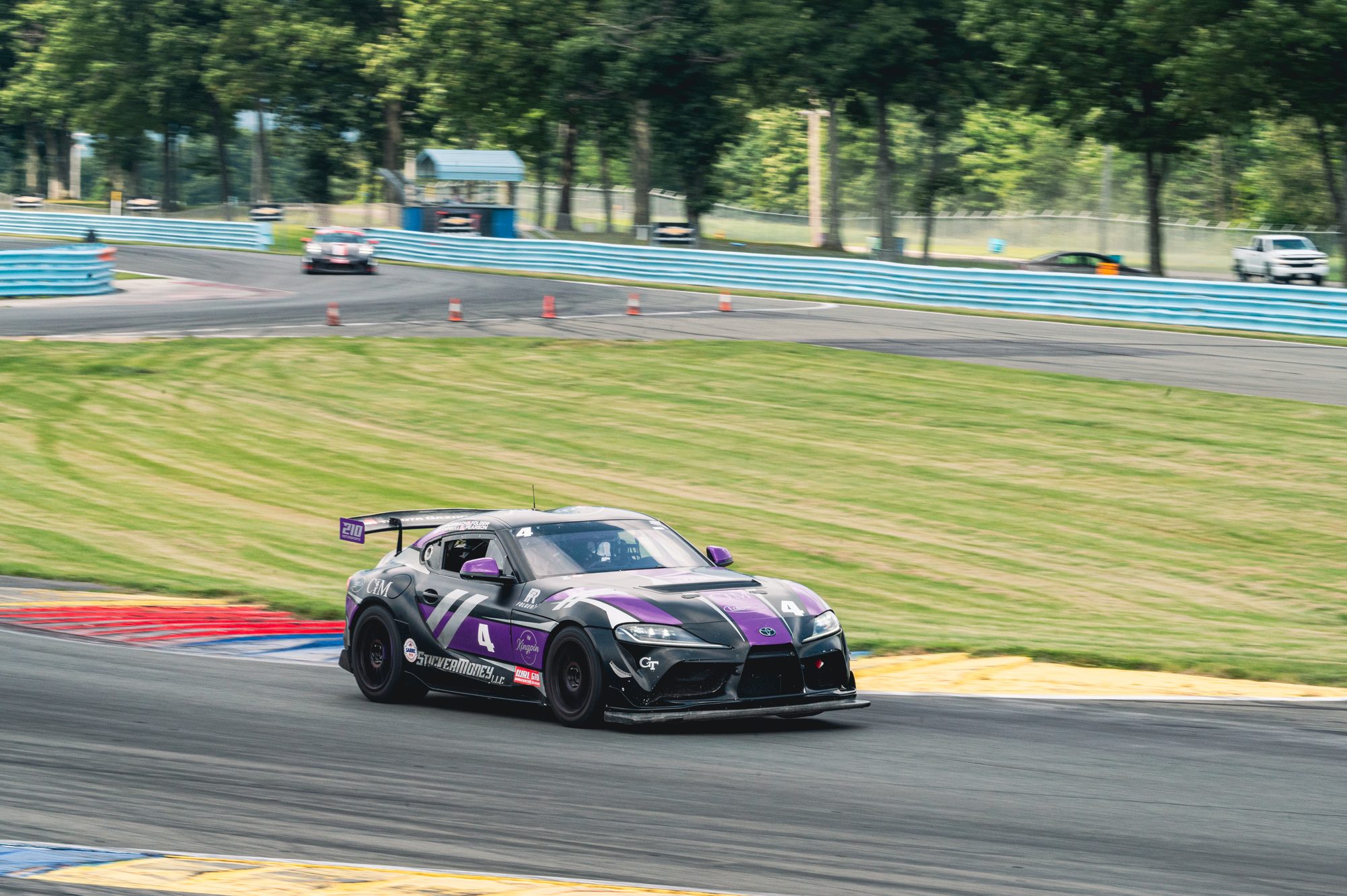 Purple and black GT4 car